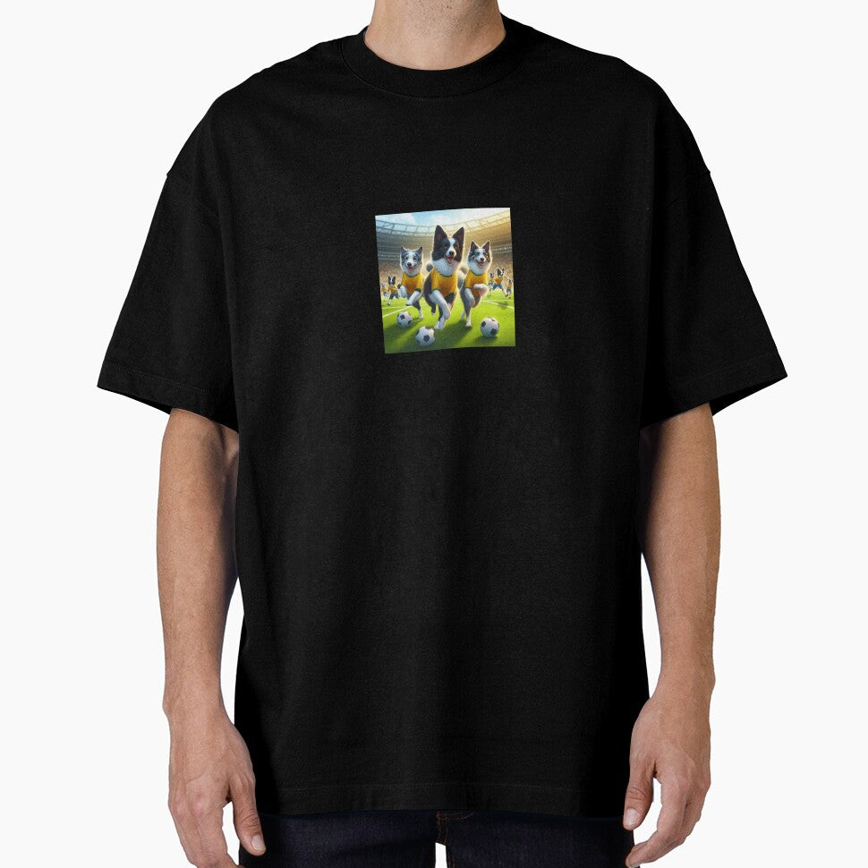 Border Collies love football too! Soccer and Dog Lovers - Leeds United - Any dog, any colour by Humour House Designs