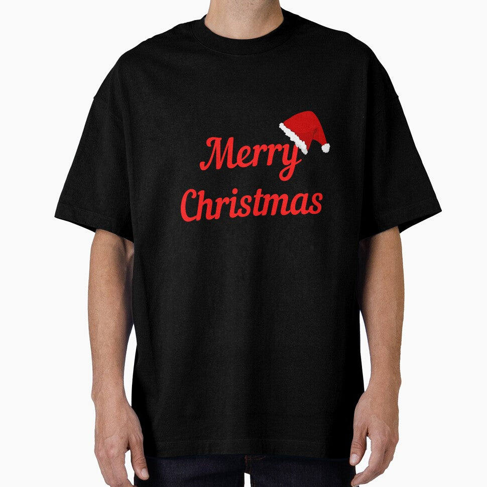 Merry Christmas with a Christmas cap Classic T-Shirt design by hetvick
