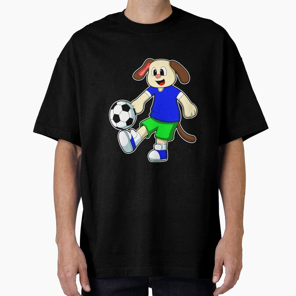 Dog at Sports with Soccer by Snabdesign84