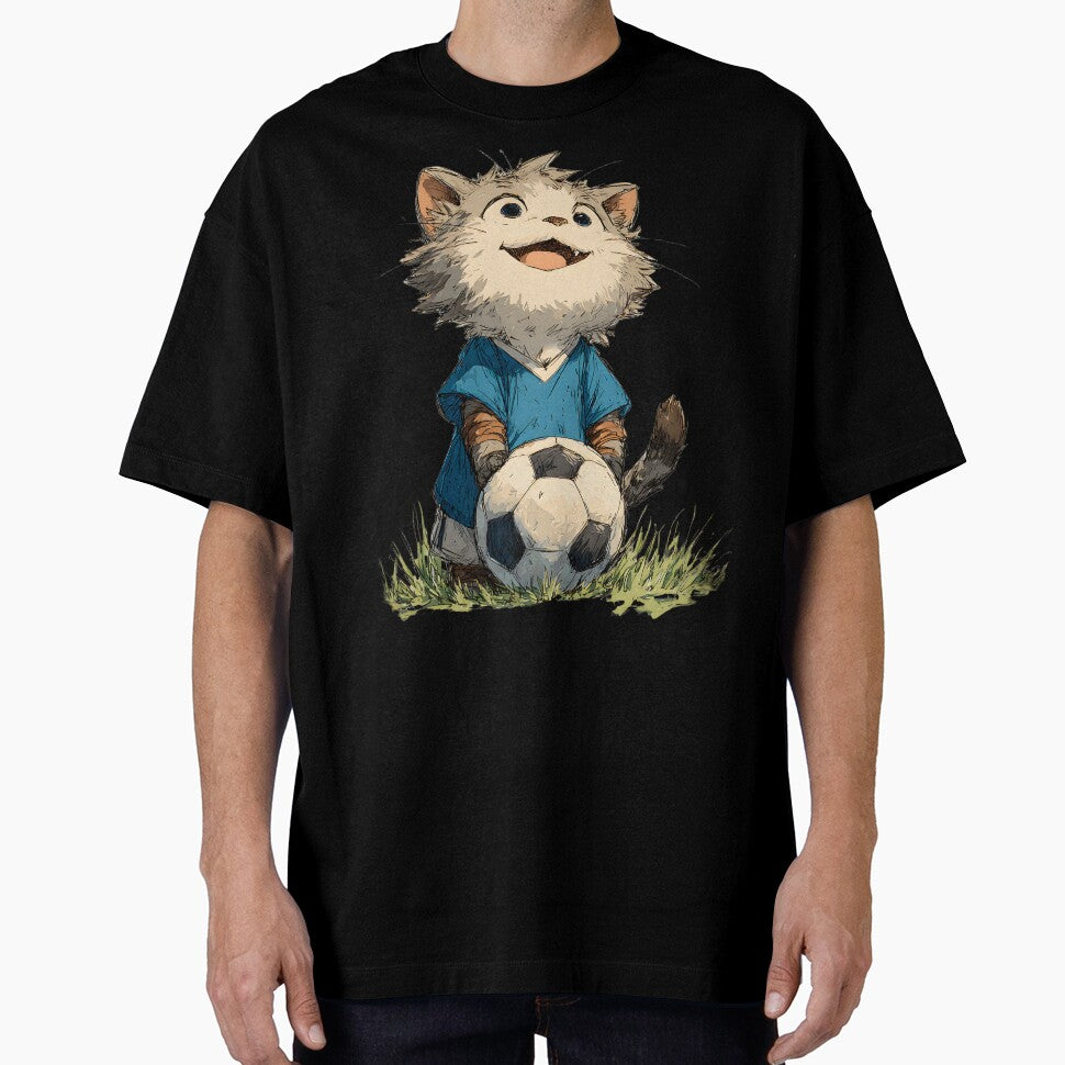 Soccer Kitty - Cute Cat Playing Soccer by TheDuckprints