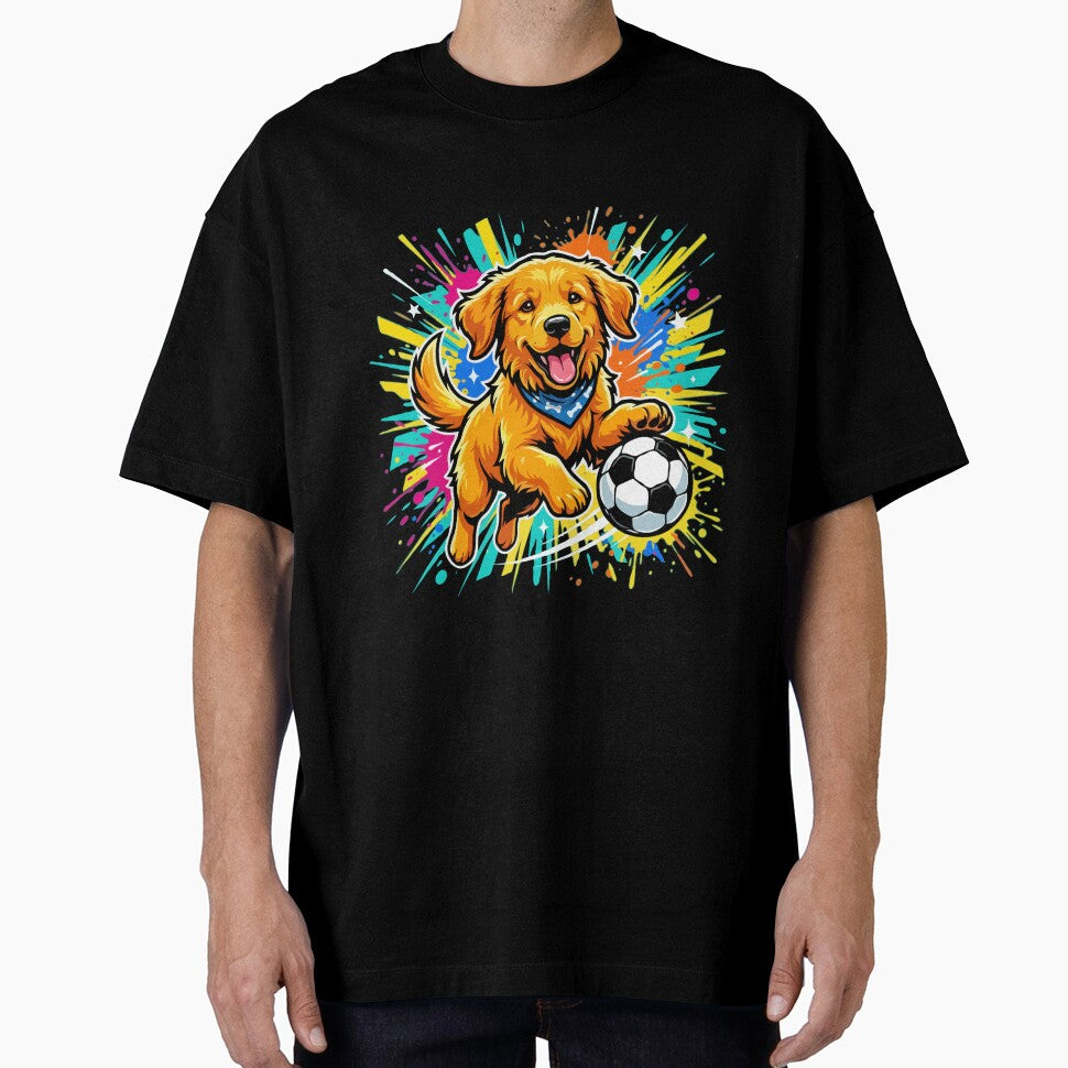 Golden Retriever Soccer Dog – Cute Football Puppy Gift for Dog Lovers by The Real Life Symphony