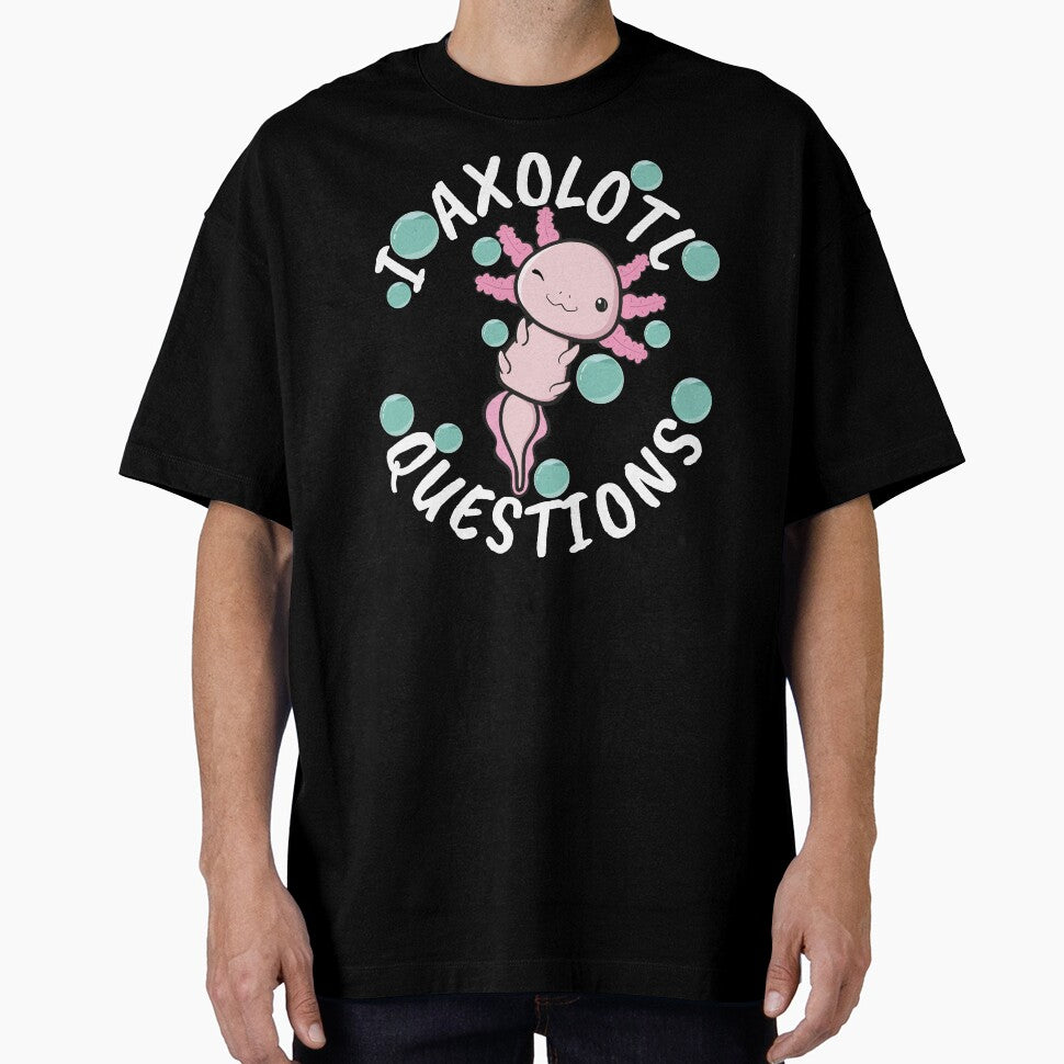 Cute I Axolotl Questions - Bubble Sticker Shirt by Branjos