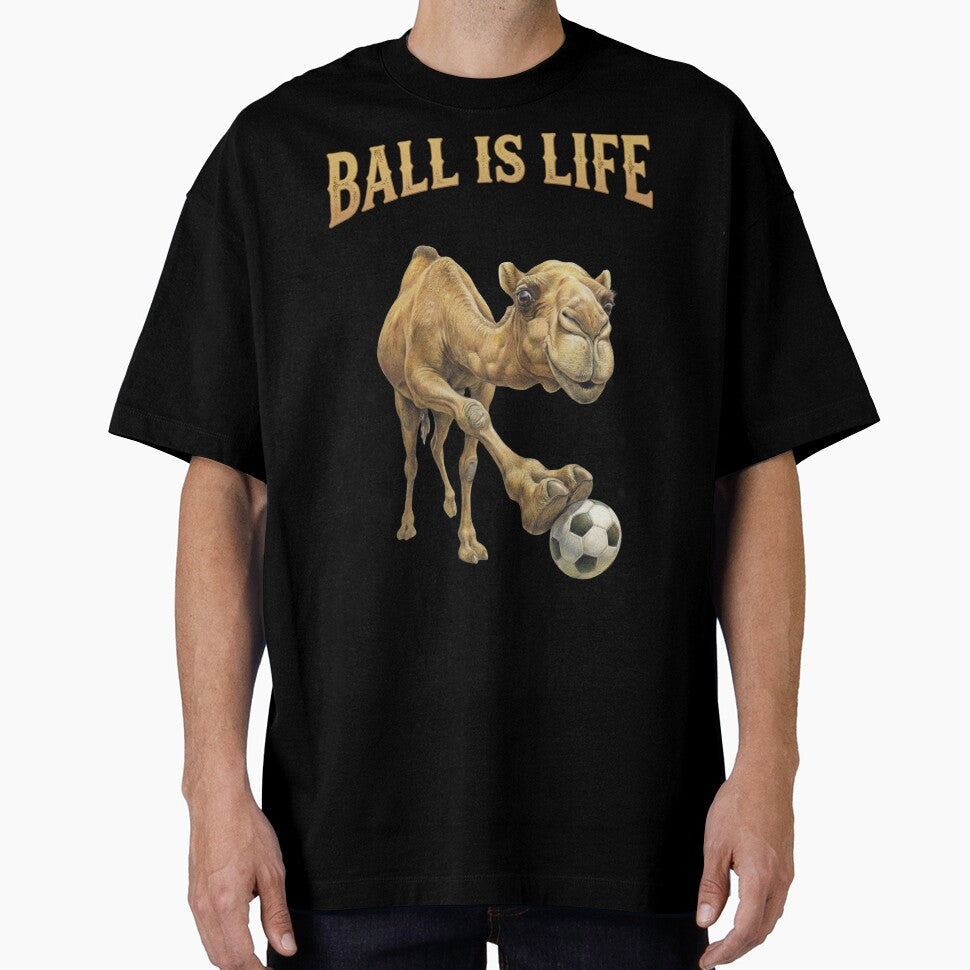 Funny Camel Soccer Player - Ball is Life 3D Animal by JaylArtStore