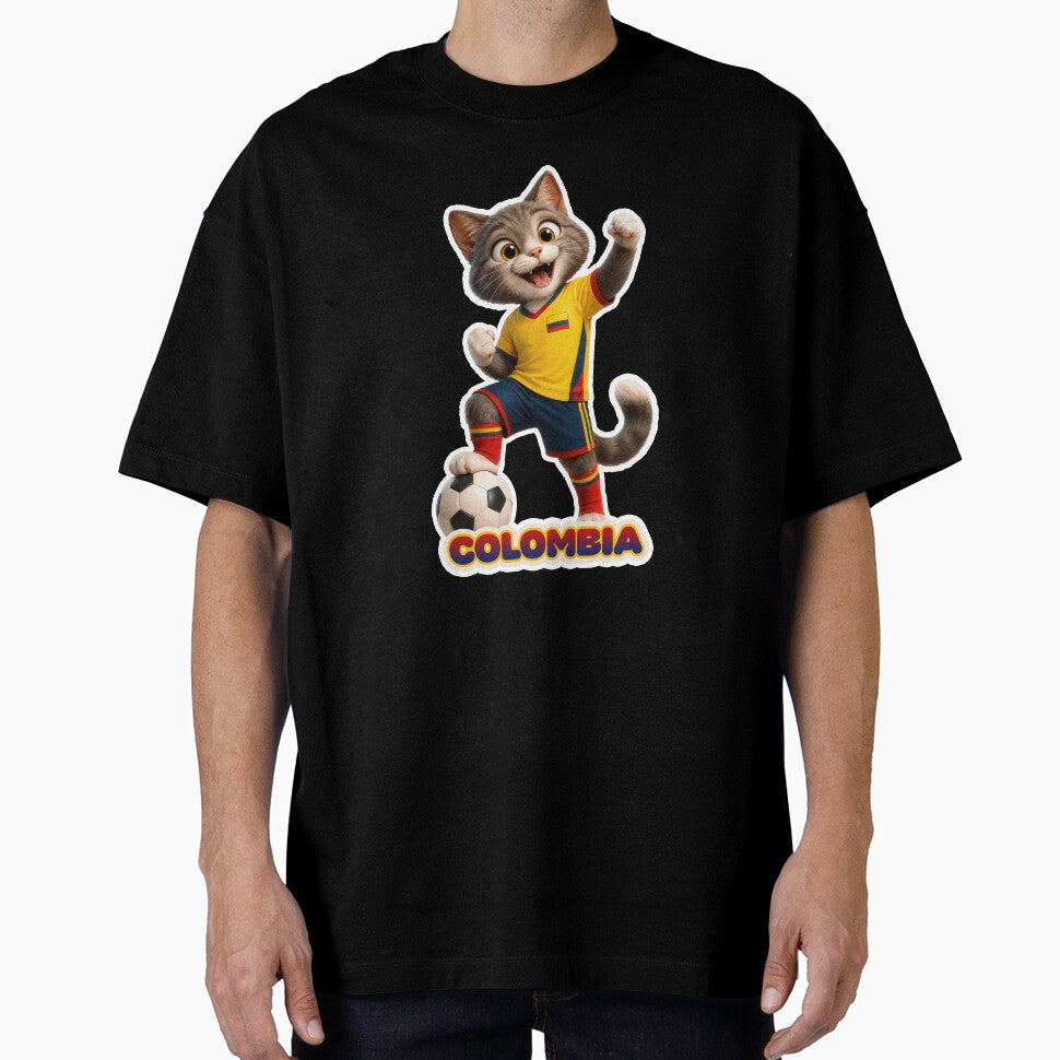 Sticker - Decal - Colombia Soccer Cat Pride by ForeverPrintsOK