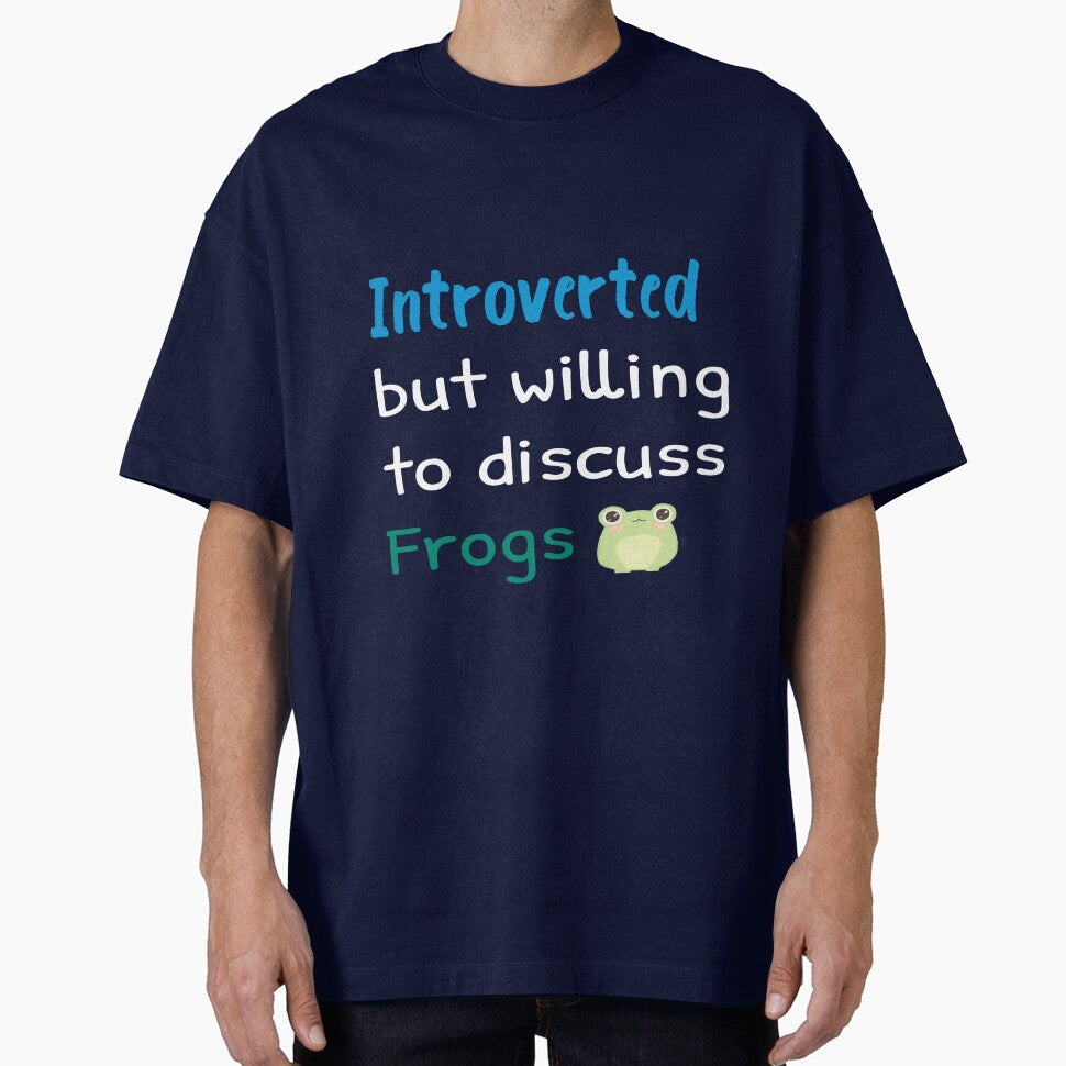 Introverted but willing to discuss Frogs , funny introvert ,frog lovers,gift  frog lover by youfteen
