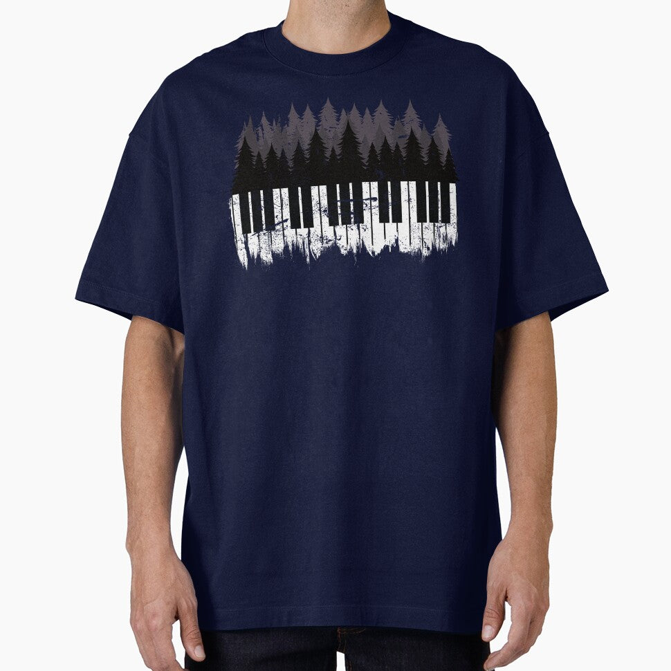 Piano Forest Skyline for Piano Players and Piano Teachers by TheArtOfCMYK