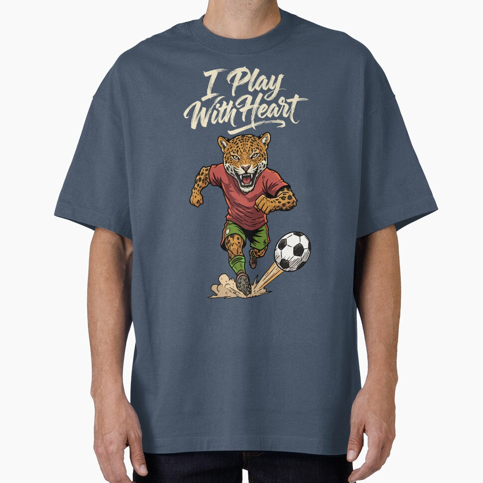 I Play With Heart – Jaguar Soccer Spirit by CARPIO Creations
