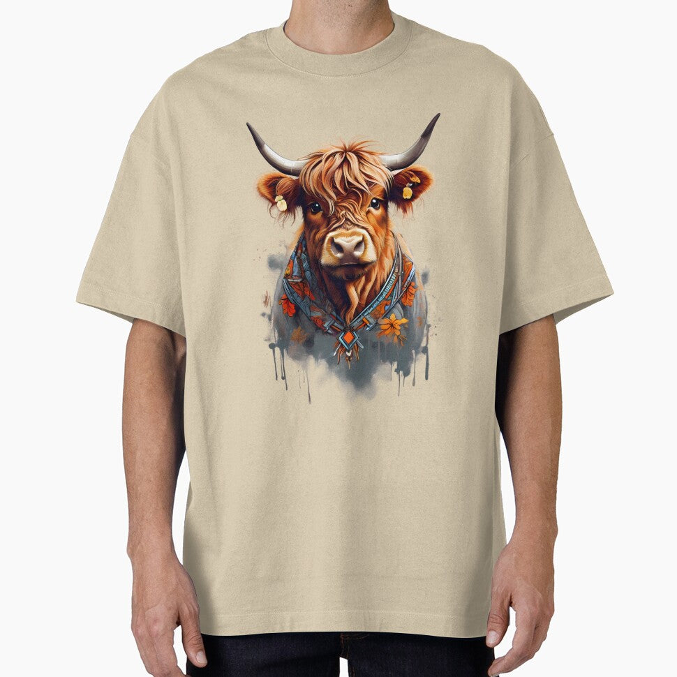 Cute Highland Cow, Spirit by BajanTees
