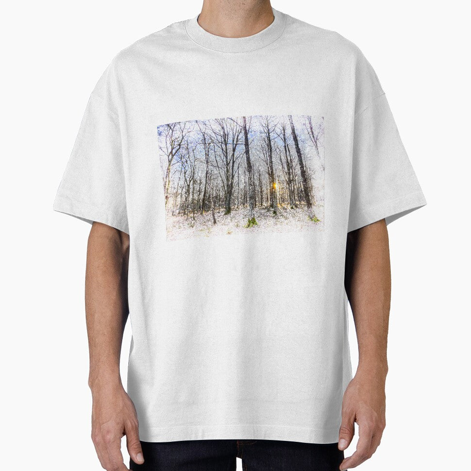 Sunrise Snow Forest Art by Londonimages