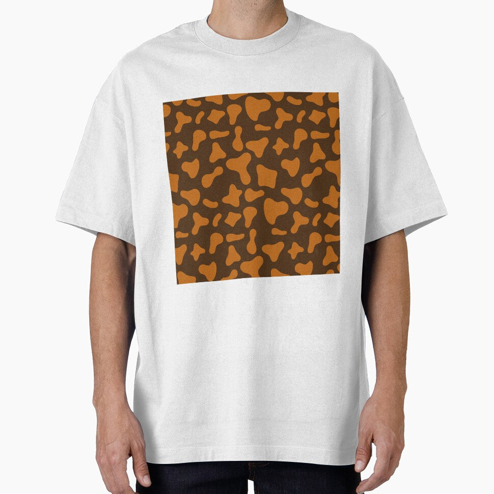 Caramel Cow Pattern on Brown Cow | Holstein Cow Pattern by Cow-Print-Stuff