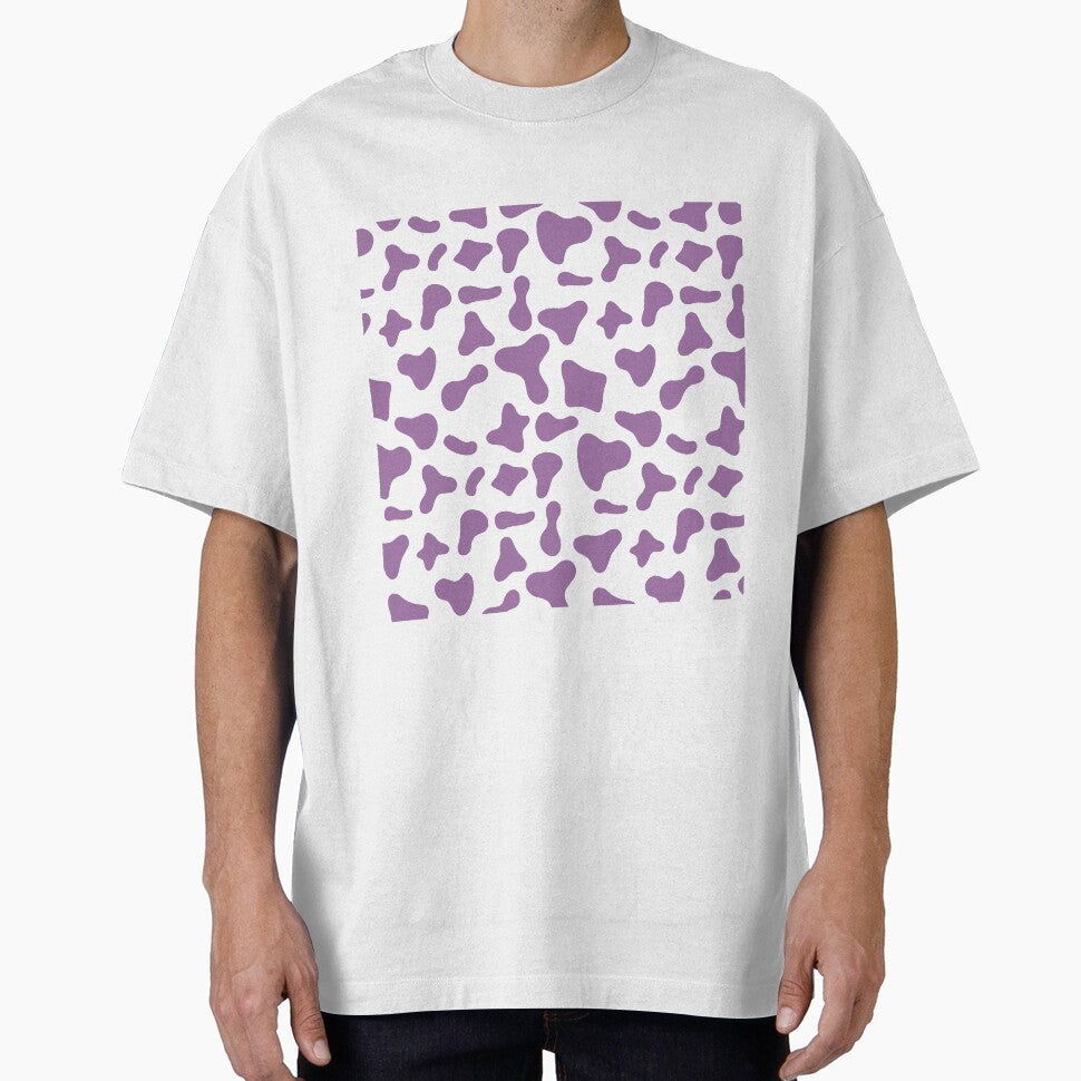 Violet Cow Pattern On White Cow | Holstein Cow Pattern by Cow-Print-Stuff