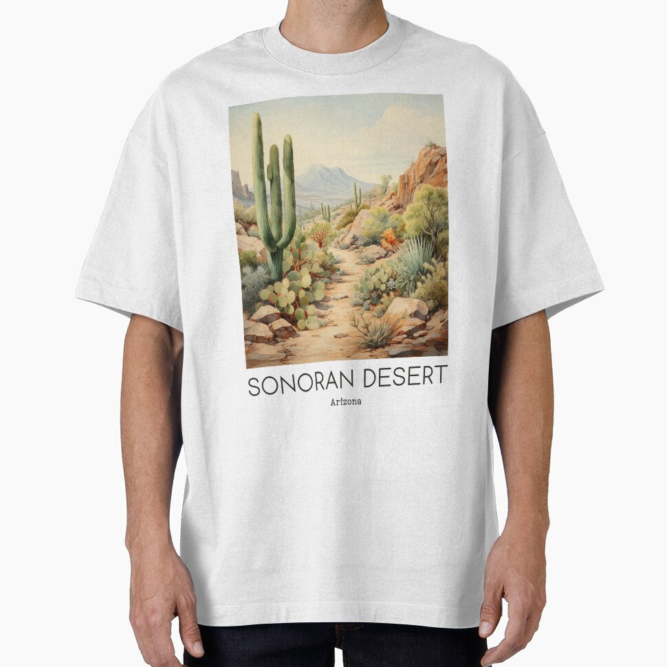 A Vintage Travel Illustration of Sonoran Desert - Arizona - US by GoodOldVintage