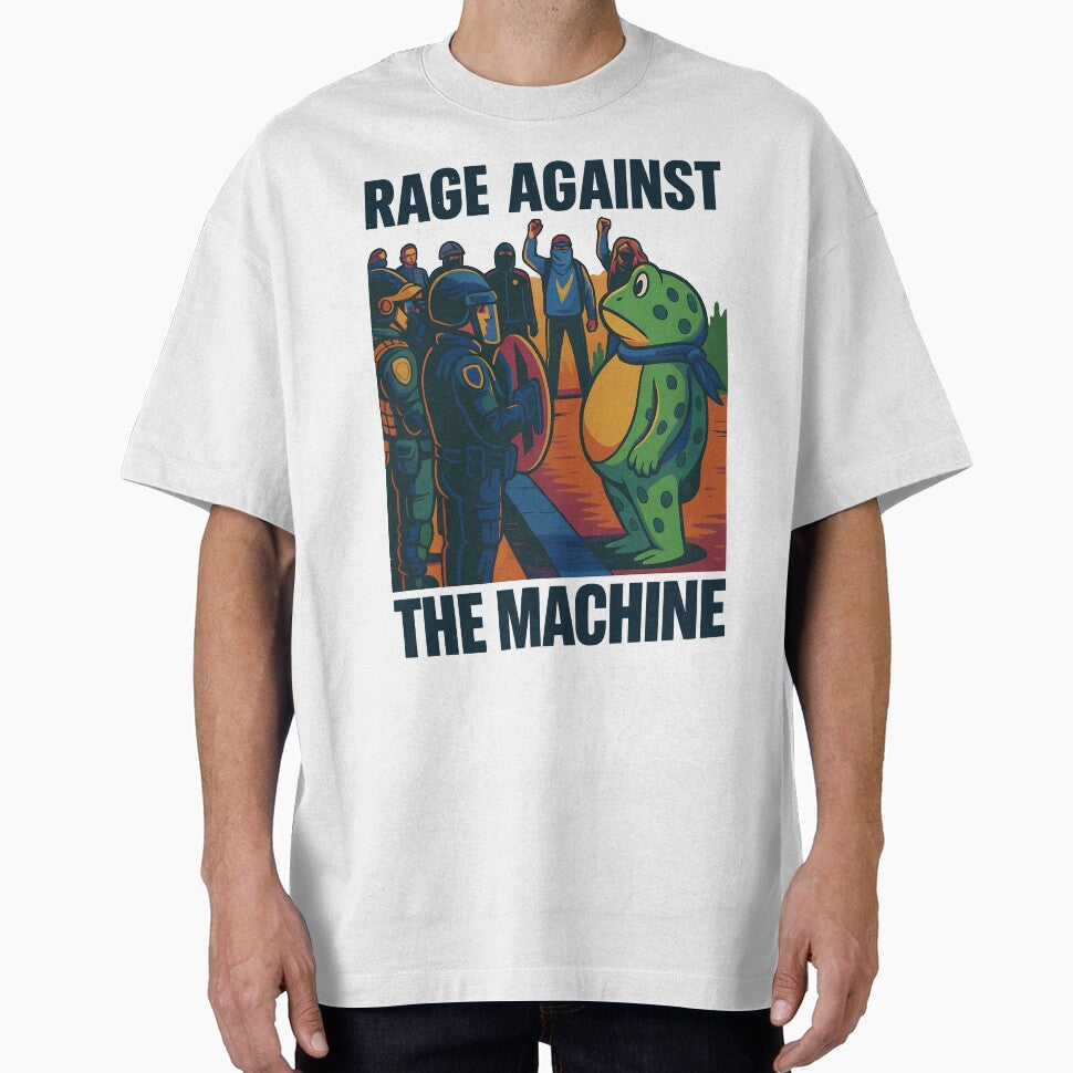 Resist Portland 2025 Frog Rage Against The Machine by EdificaturasArt