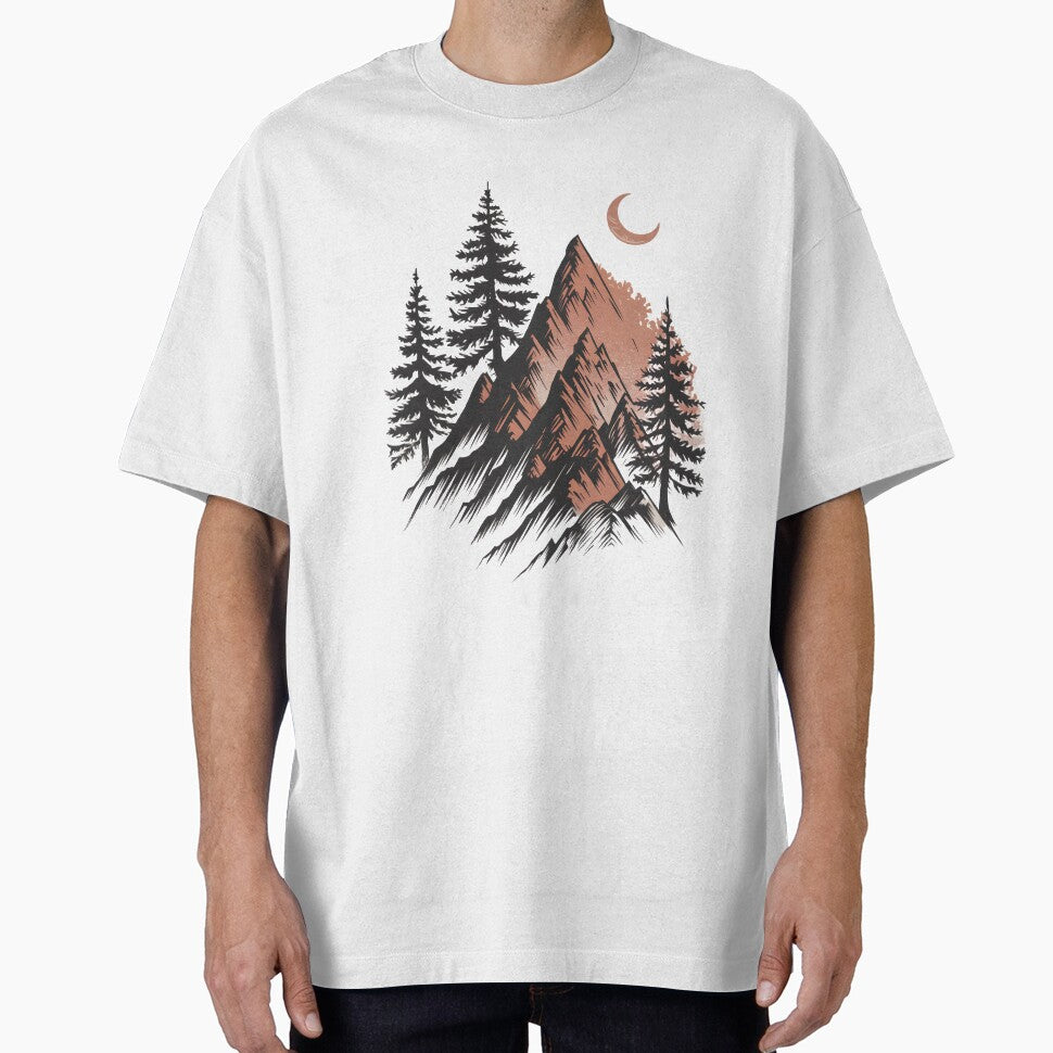 Crescent Moon Mountain Range by AnamMHavan
