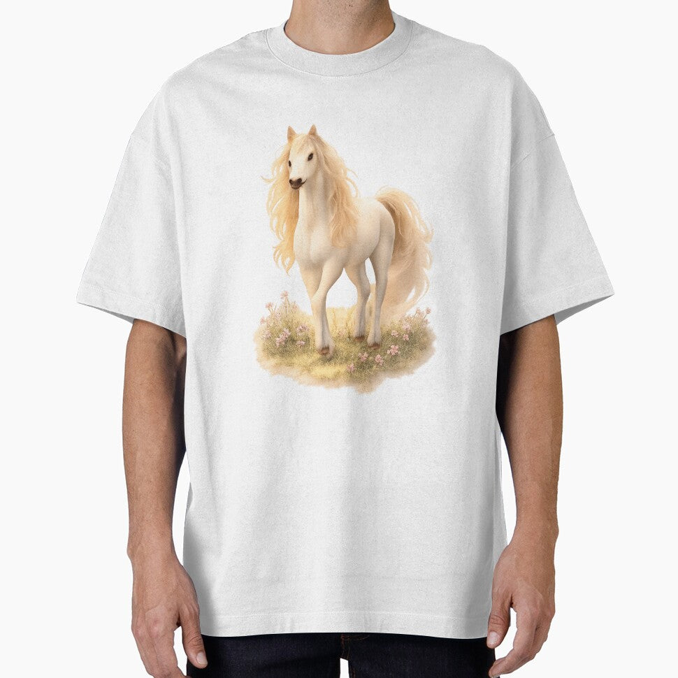 Elegant White Horse – Soft Dreamy Art by kimkosovo