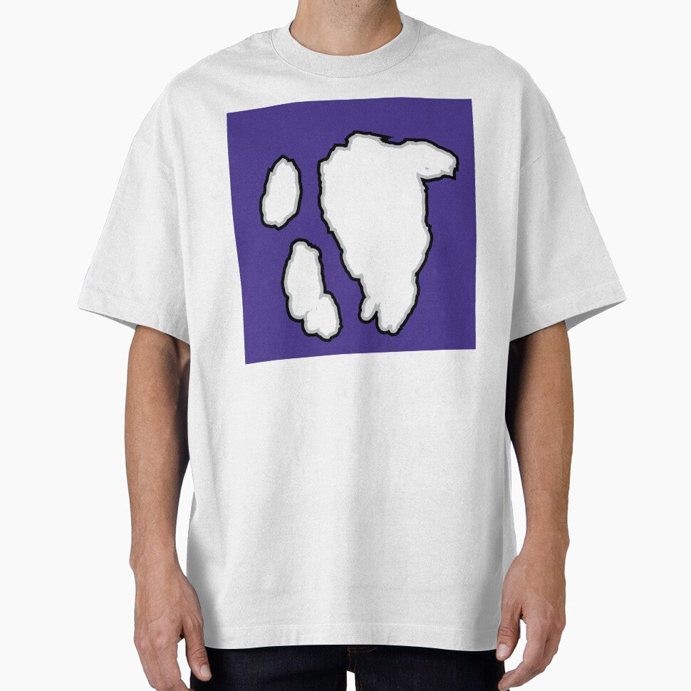 Big White Cow Pattern | Purple Cowhide Pattern by Cow-Print-Stuff
