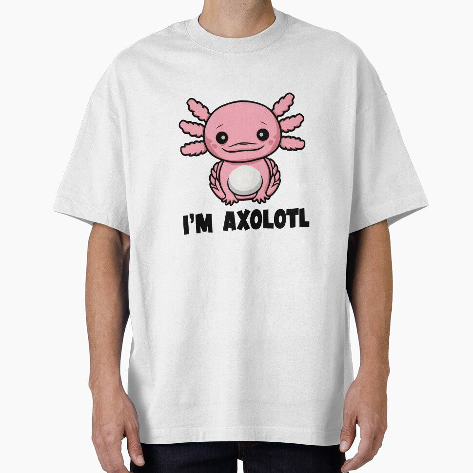 I'm Axolotl Cute Pink Funny Salamander Lover Boys Girls Gift by JellyFish1314