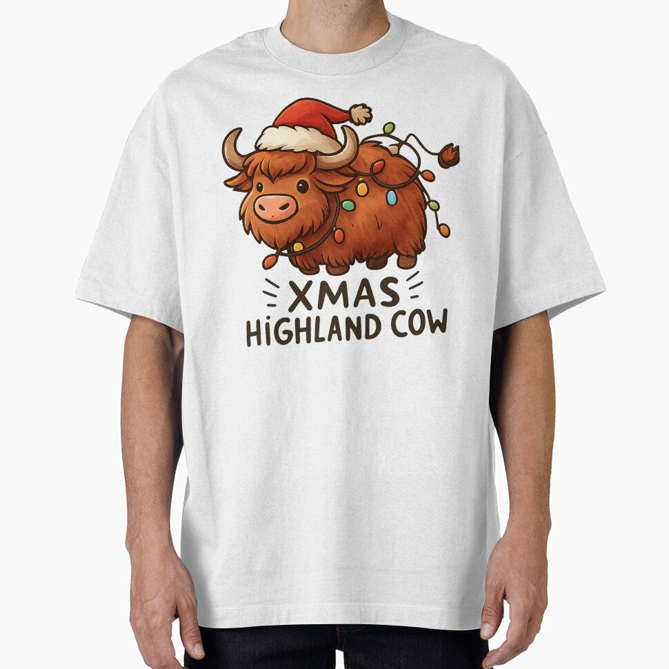 Xmas Highland Cow by clarkfraser