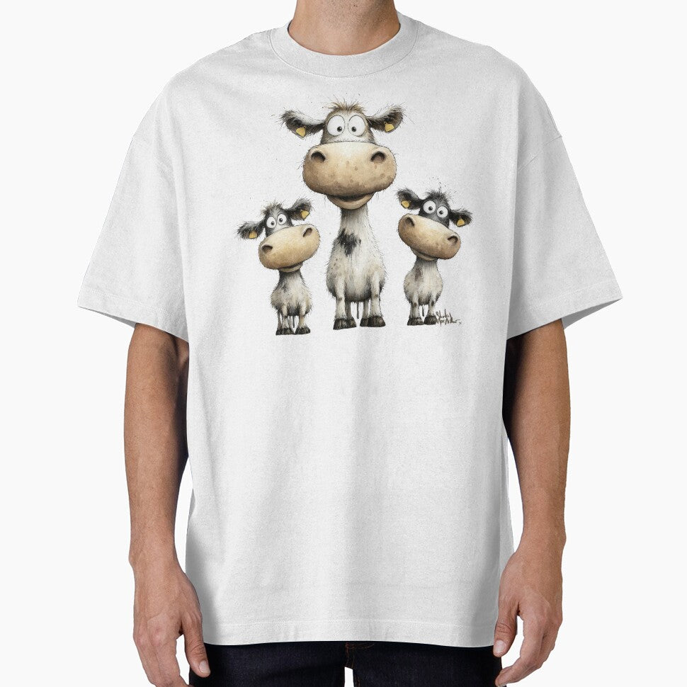 CoW PRiNT, ANiMaL PRiNT ' Moos and Coos ' BY SHiRLeY MacARTHuR by Shirley MacArthur Art