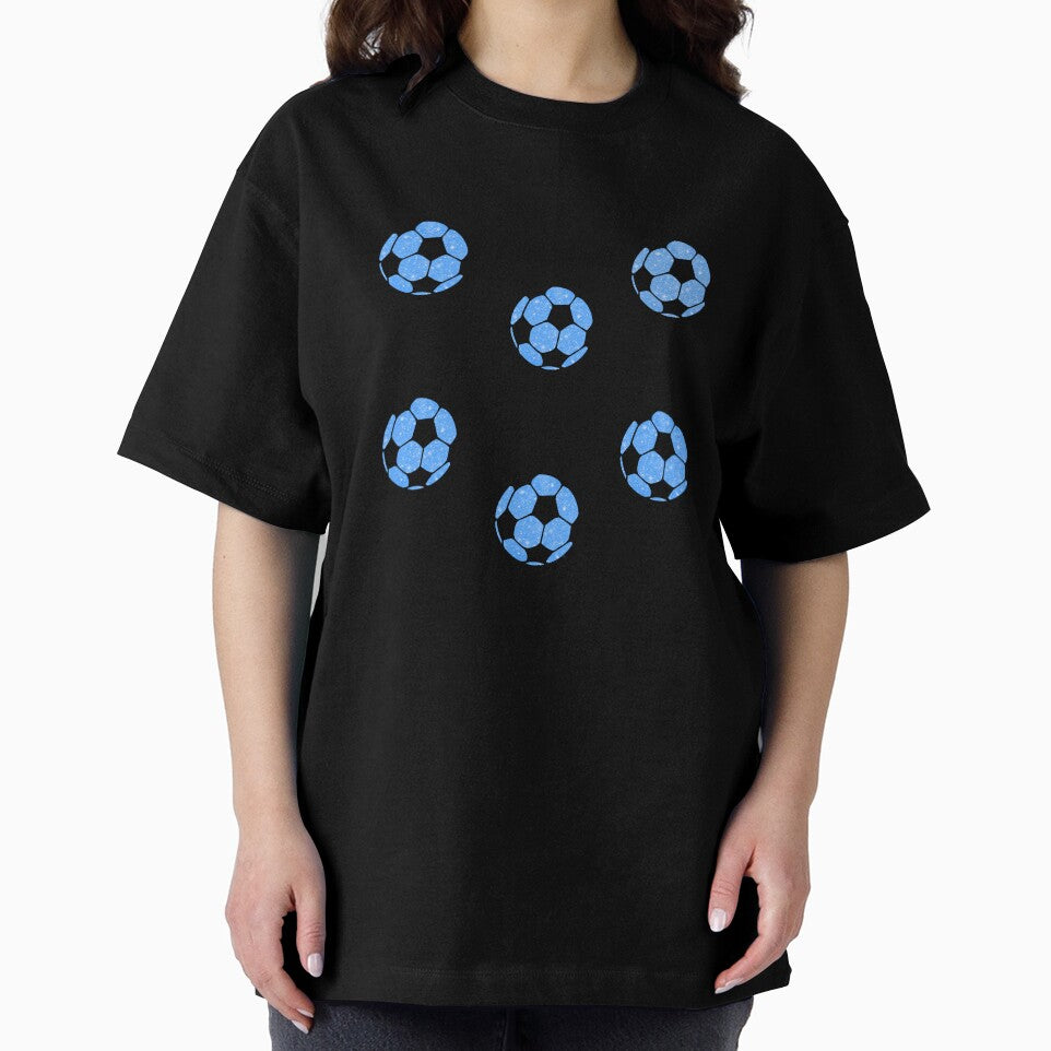 Blue Preppy Glitter Soccer Ball Set Pack by wonderxwander