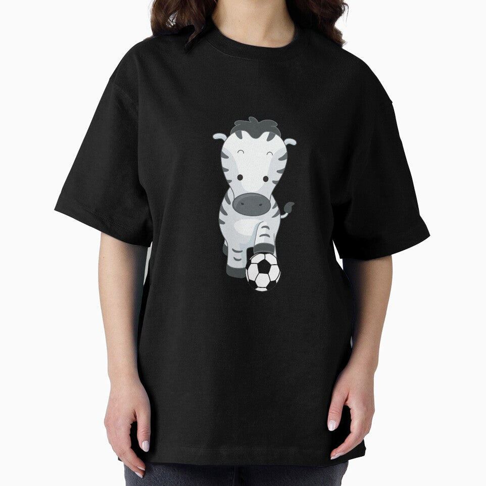 Cute Zebra Holding Soccer Ball by ijdesigns