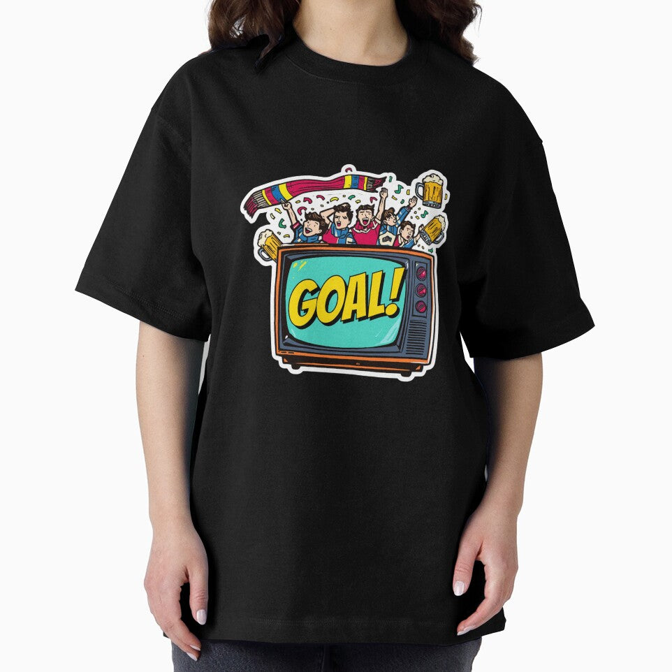 Funny Retro TV Goal Exploding Soccer Fan Match Day by ArtDreamClub