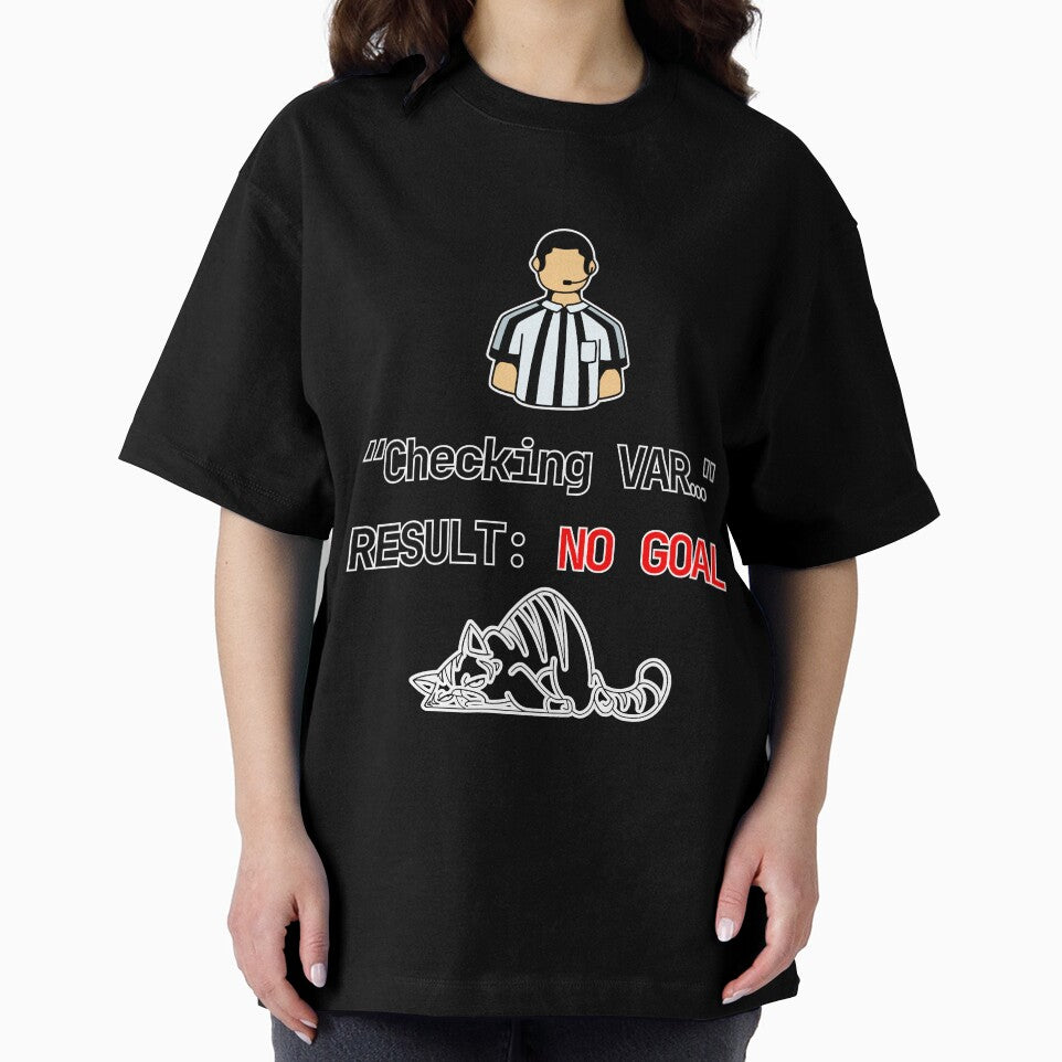 Checking VAR No Goal Funny Soccer Cat Meme Football Fan Humor by E20STUDIO