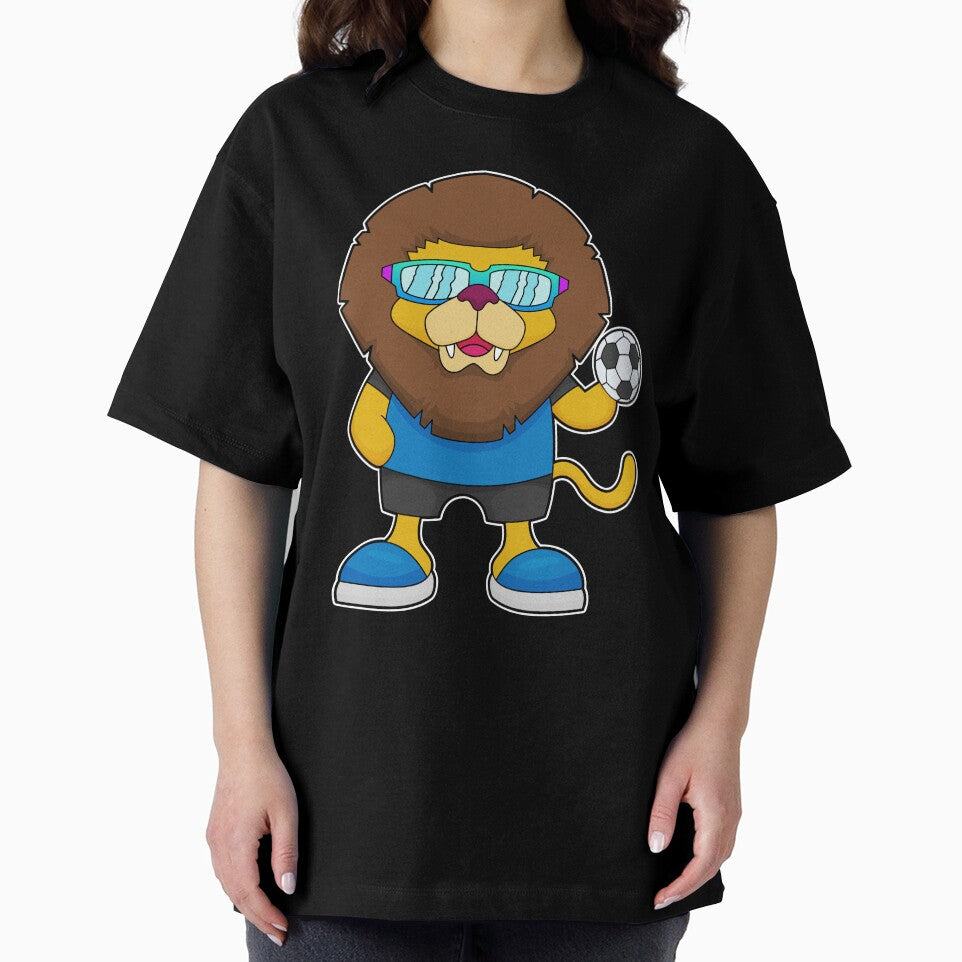 Lion as Soccer player with Soccer by Snabdesign84