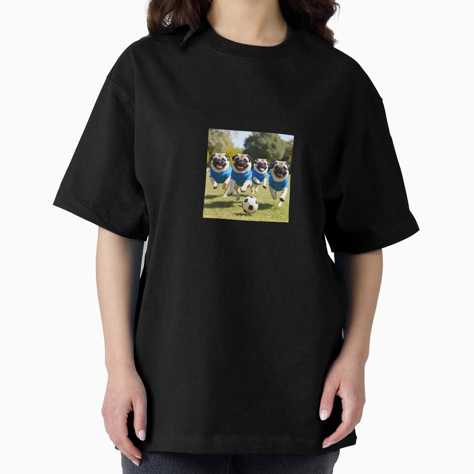 Pugs love football too! Soccer and Dog Lovers - Chelsea, Everton, Leicester City, Ipswich Town - Any dog, any colour by Humour House Designs