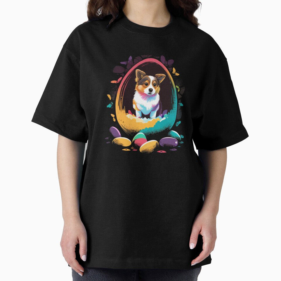 wpap colorful cute dog in egg by merorangampo77