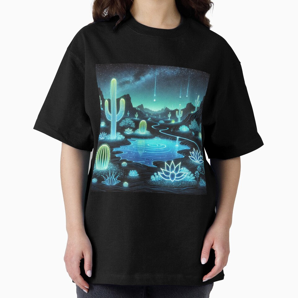 The Neon Desert: A Cosmic Oasis Under the Stars by Meta2Physical