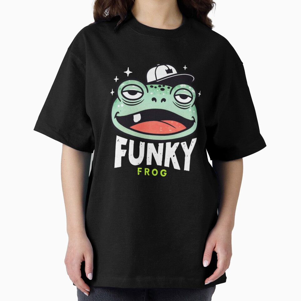Funky Frog | Cool Retro Aesthetic Colorful Frog Art by Colorful-Garden