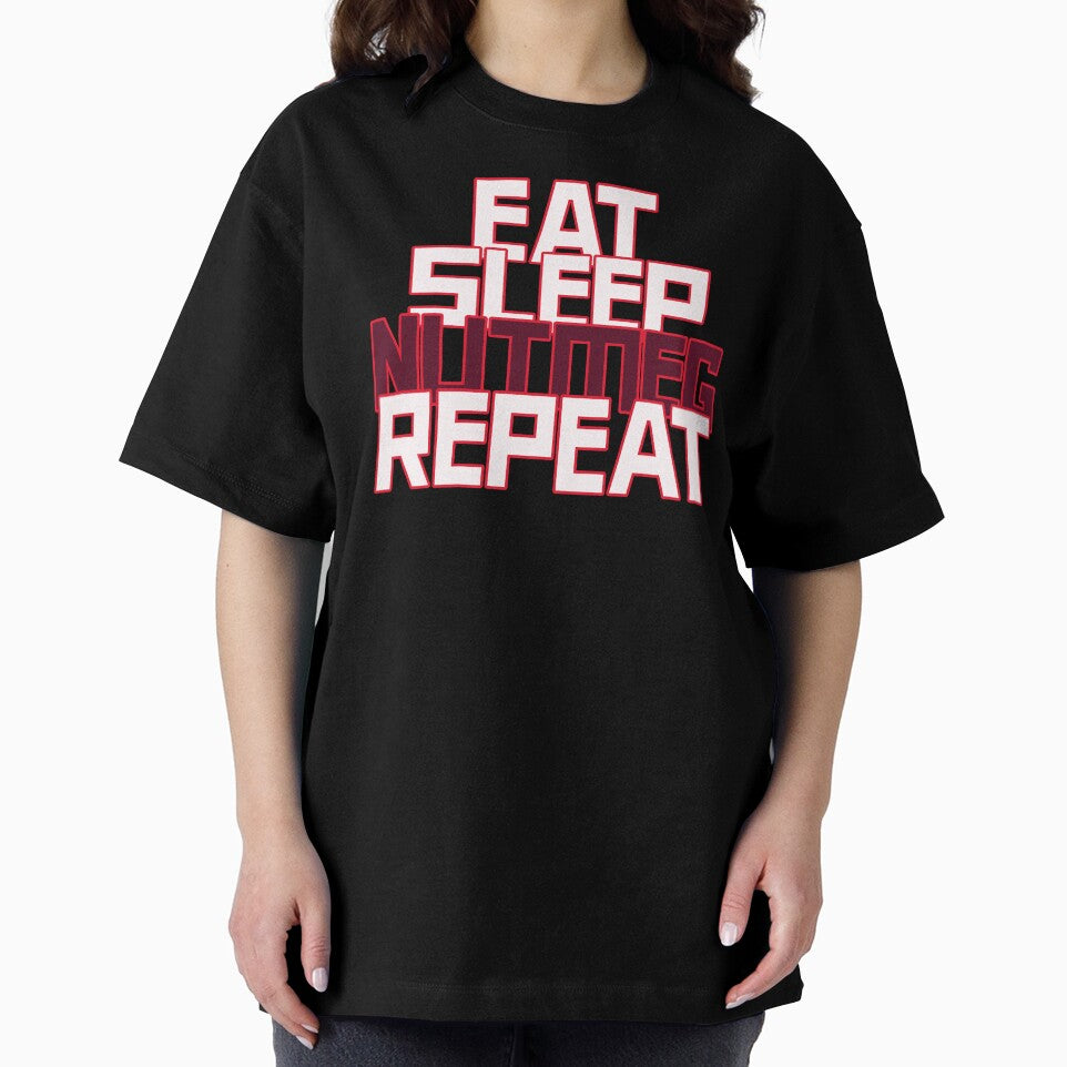 Eat Sleep Nutmeg Repeat- Soccer by JGeezTees