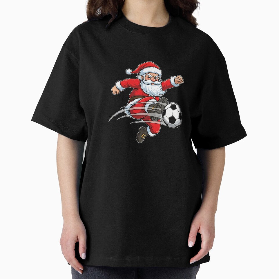 Santa Plays Soccer Christmas Sports Women Men Kids by diyoor