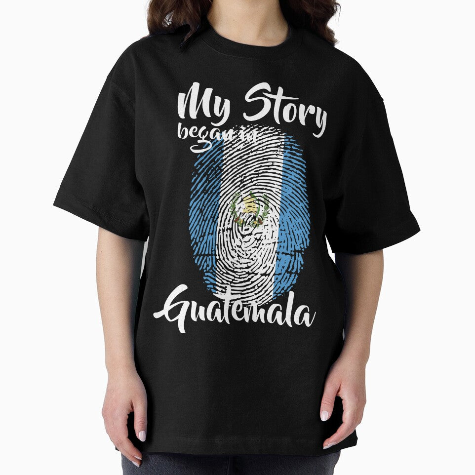 My story began in Guatemala Flag Fingerprint DNA Guatemalan by PartyShirts1
