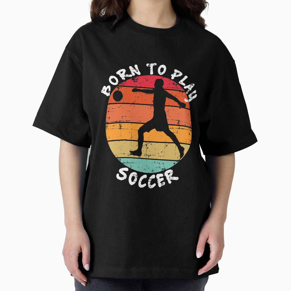 Retro Born To Play Soccer Grunge by vineeth