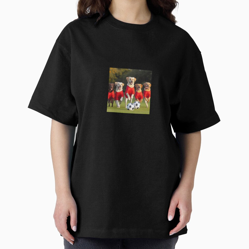Labradors love football too! Soccer and Dog Lovers - Liverpool, Manchester United, Arsenal, Nottingham Forest - Any dog, any colour by Humour House Designs