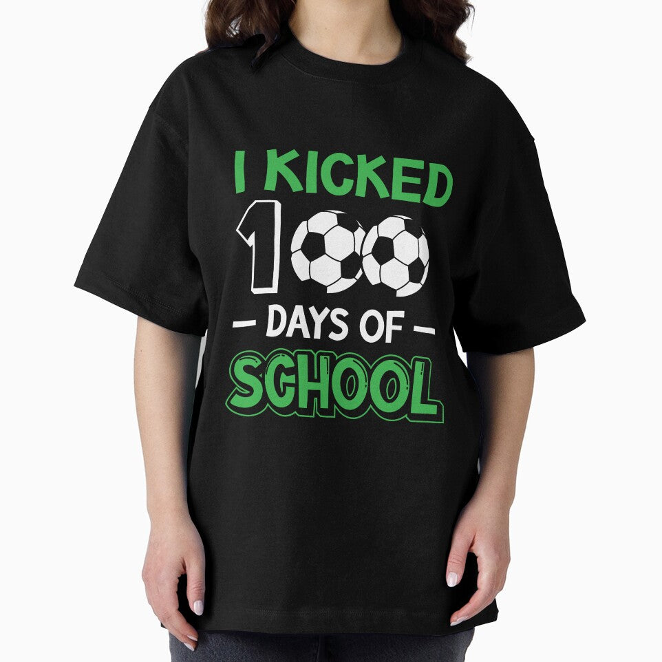 I Kicked 100 Days Of School Soccer Player Sport Kids by dannybel