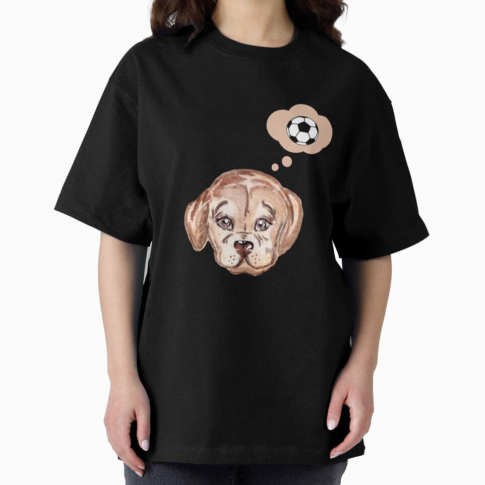 Cute puppy thinking about soccer by ijdesigns
