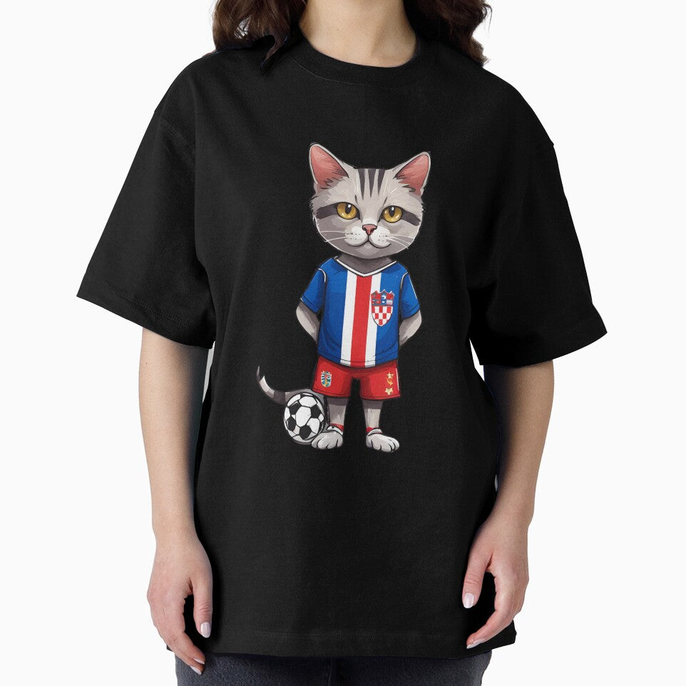 CROATIA Sports Team: a Cat wearing colours of Croatian Flag D29 by PerfectDay2Play