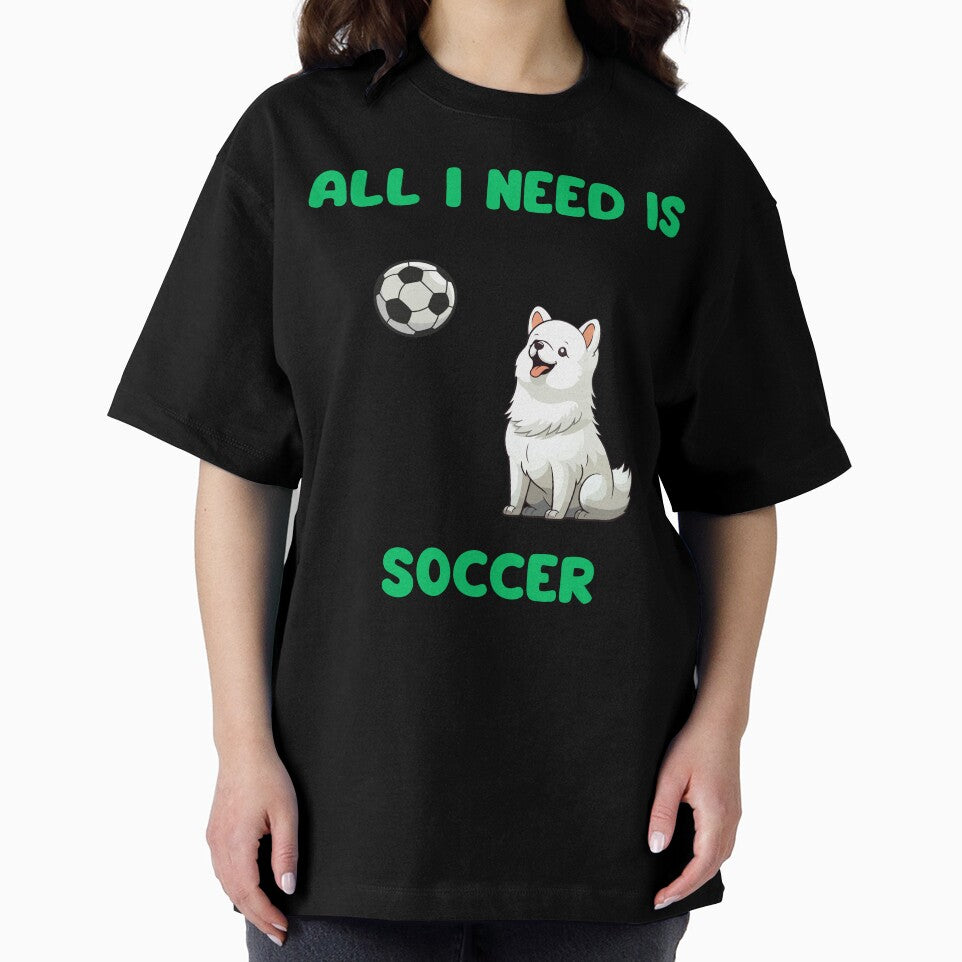 All I need is soccer and my dog by Gilpro Designs