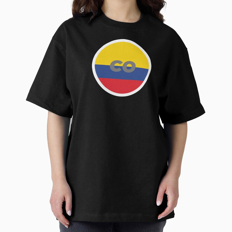 Colombia | Round Flag With Country Code by CarlosAlberto