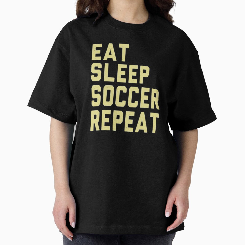 Eat Sleep Soccer Repeat Cool Vintage  Soccer Player Gift by AYACHI90