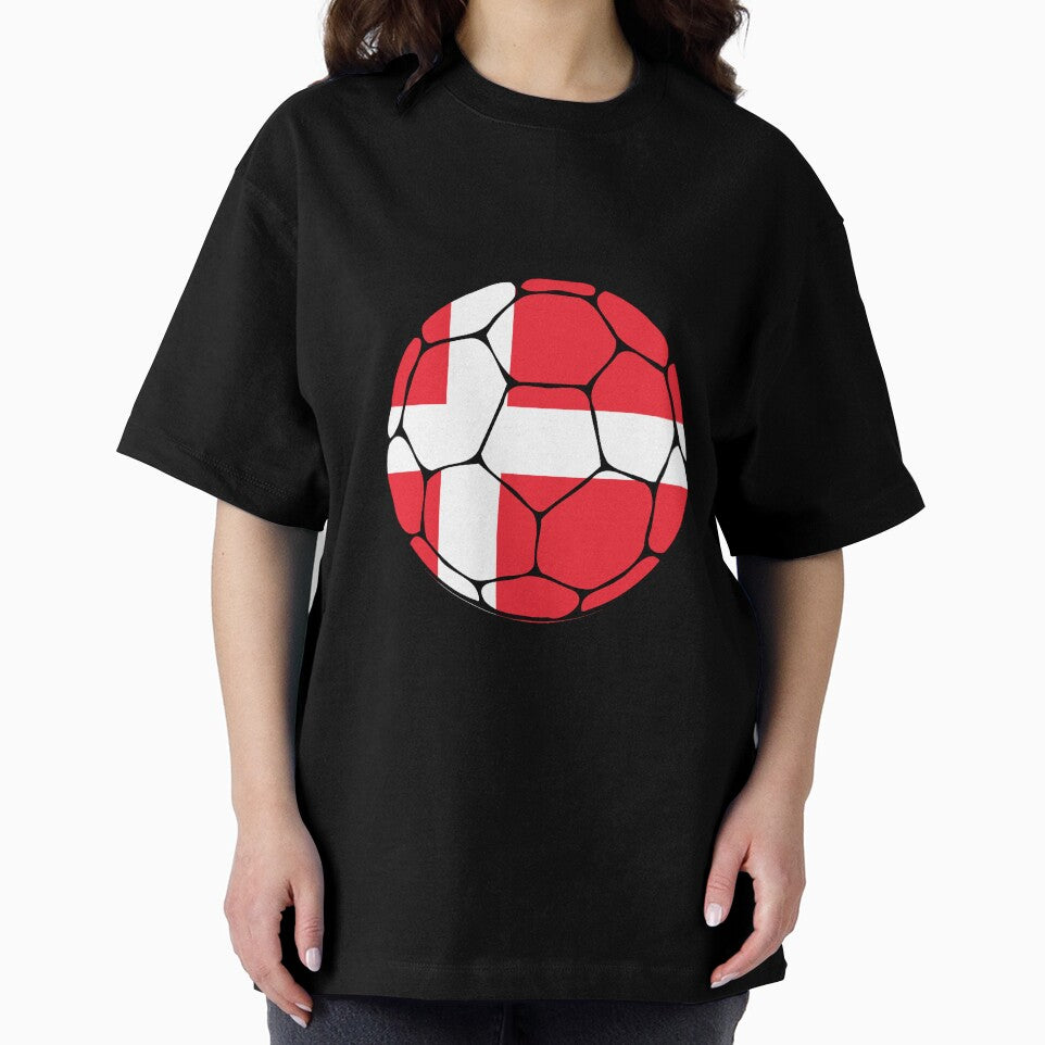 Denmark Flag Soccer Ball by ehgraphics15