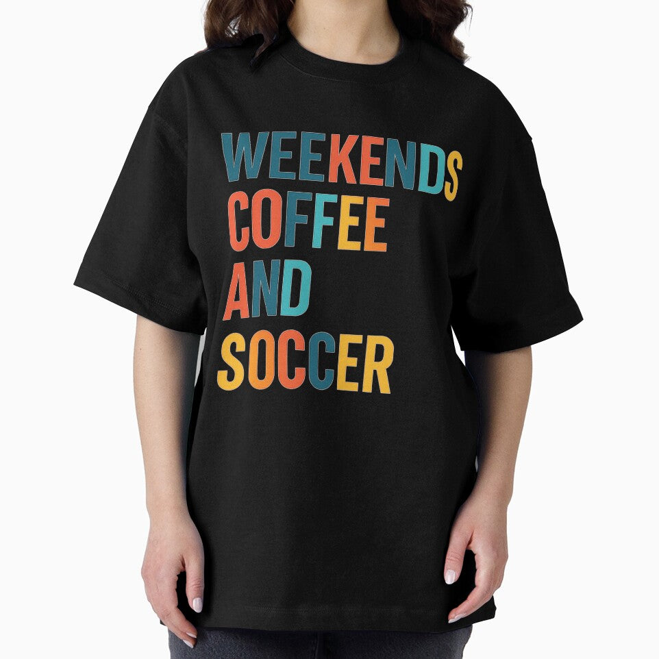 Weekends Coffee and Soccer – Colorful Lifestyle Sticker & Tee by haitrieuic96