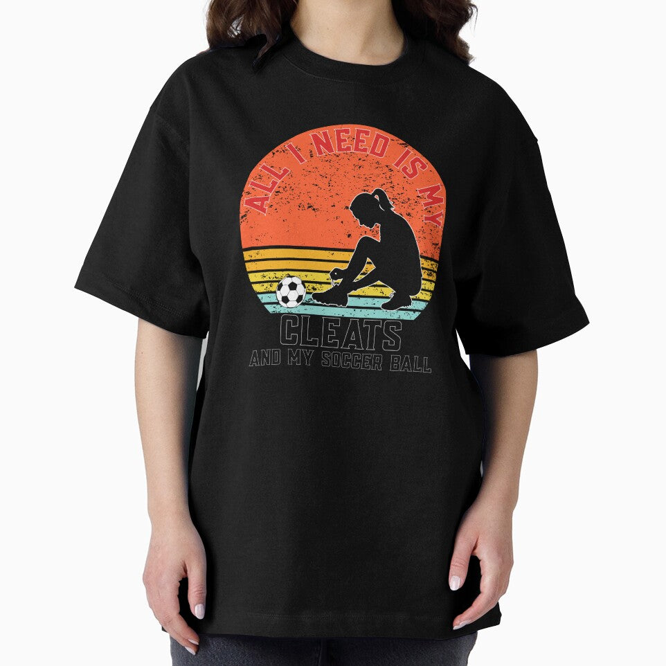 All I Need Is My Cleats And My Soccer Ball – Soccer Girl Player Design by ArcticFoxStudio