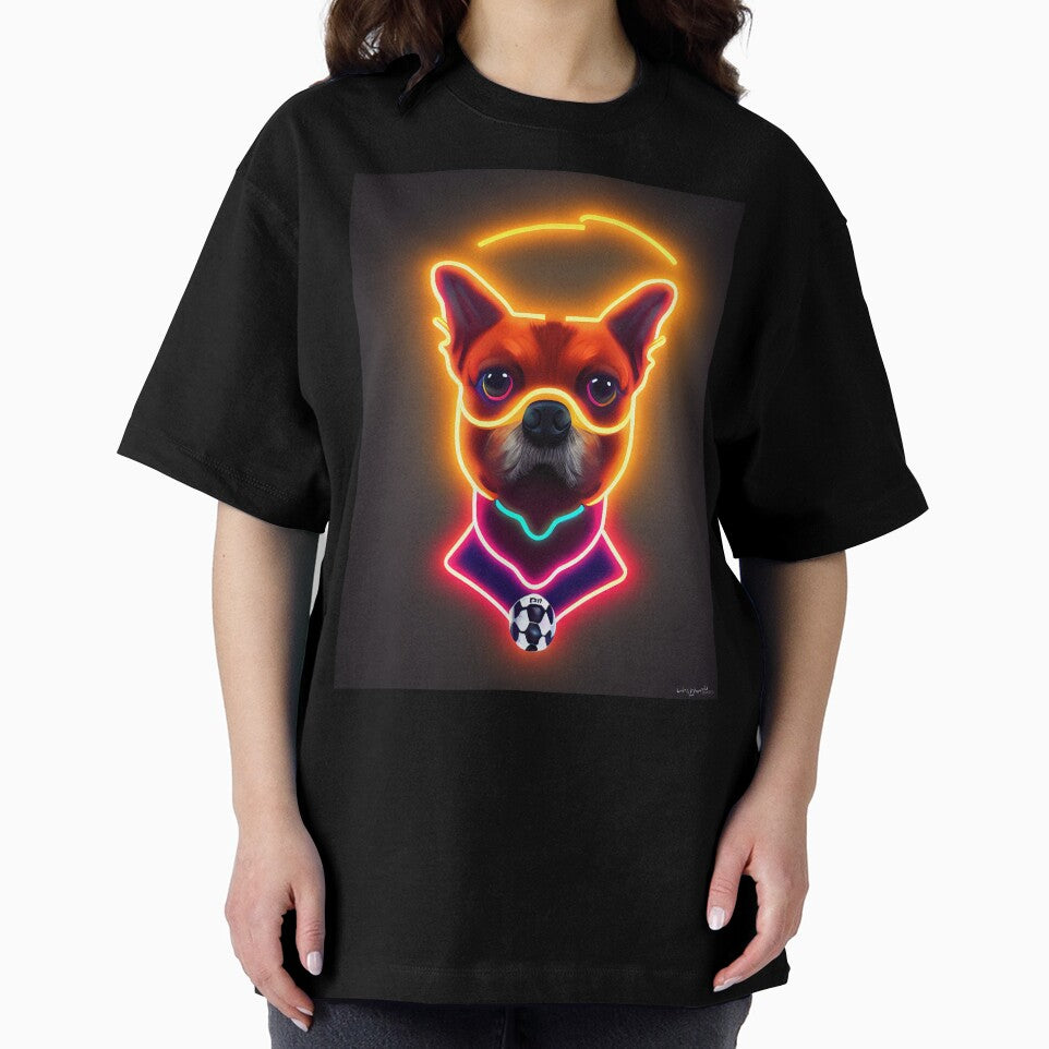 Dog neon soccer ball by ComicsFactory