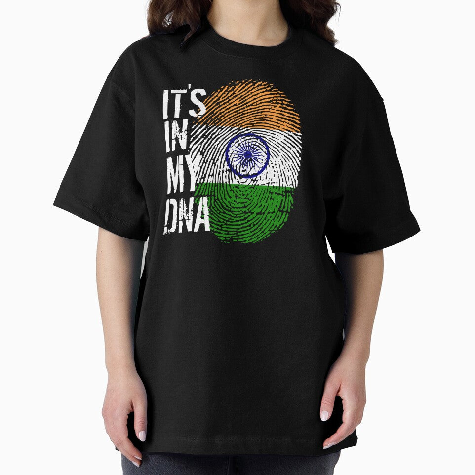 India Flag Fingerprint - It's in my DNA Indian by PartyShirts1