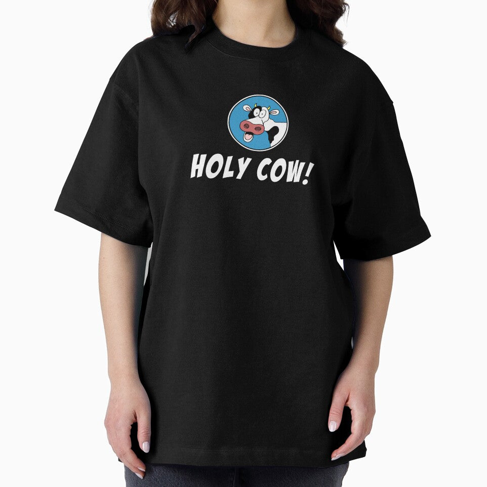 Holy Cow Cartoon Cow Funny by jaycartoonist
