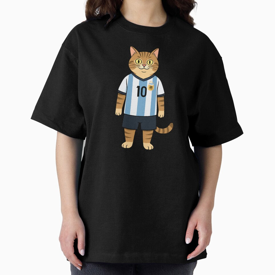 Lionel the Soccer Cat by JerboT-shirt